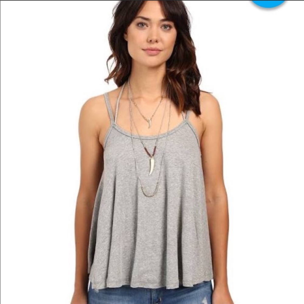 Free People ‘So in Love with you’ gray top